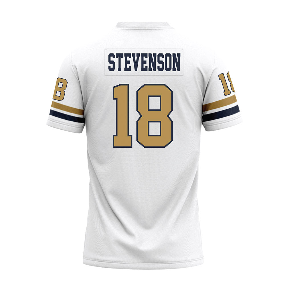 Georgia Tech - NCAA Football : Troy Stevenson - White Premium Football Jersey-1