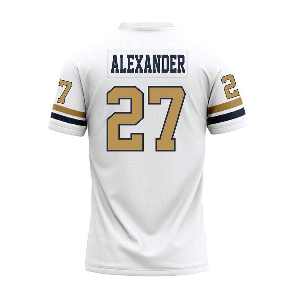 Georgia Tech - NCAA Football : Chad Alexander - White Premium Football Jersey-1