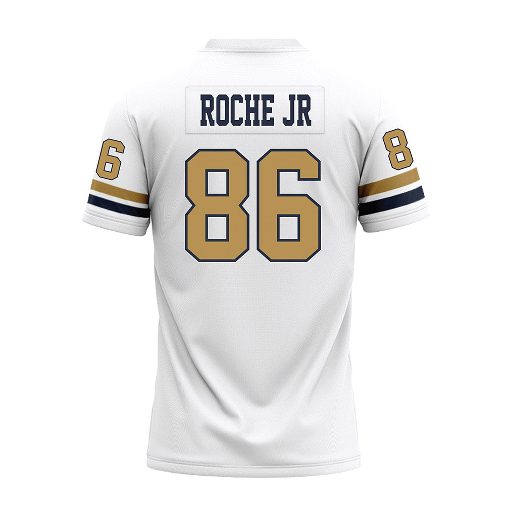 Georgia Tech - NCAA Football : Kevin Roche Jr - White Premium Football Jersey-1