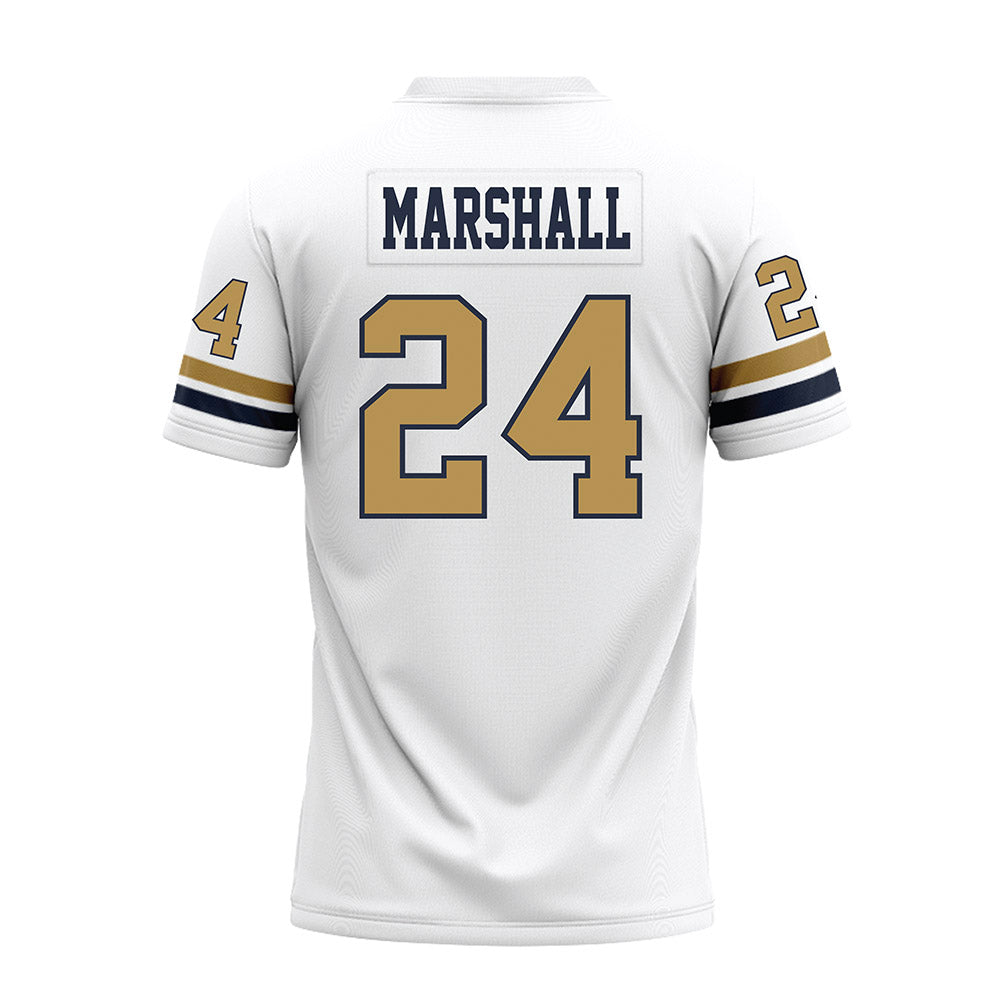 Georgia Tech - NCAA Football : Shane Marshall - White Premium Football Jersey-1