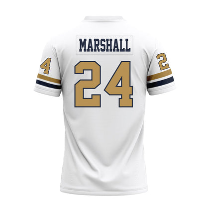 Georgia Tech - NCAA Football : Shane Marshall - White Premium Football Jersey-1