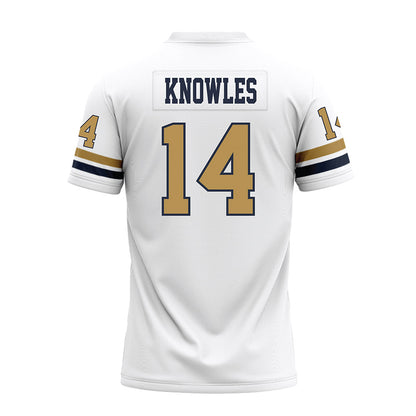 Georgia Tech - NCAA Football : Graham Knowles - White Premium Football Jersey-1