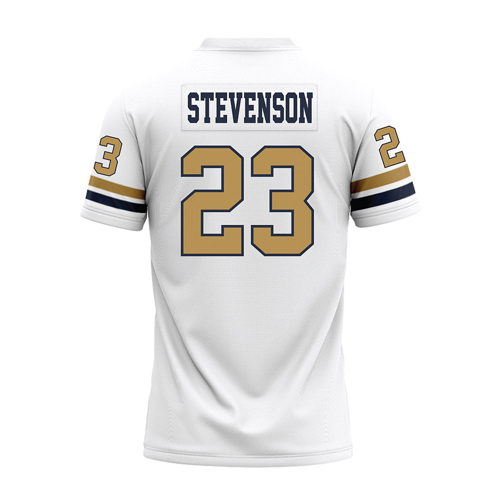 Georgia Tech - NCAA Football : Traeviss Stevenson - White Premium Football Jersey-1