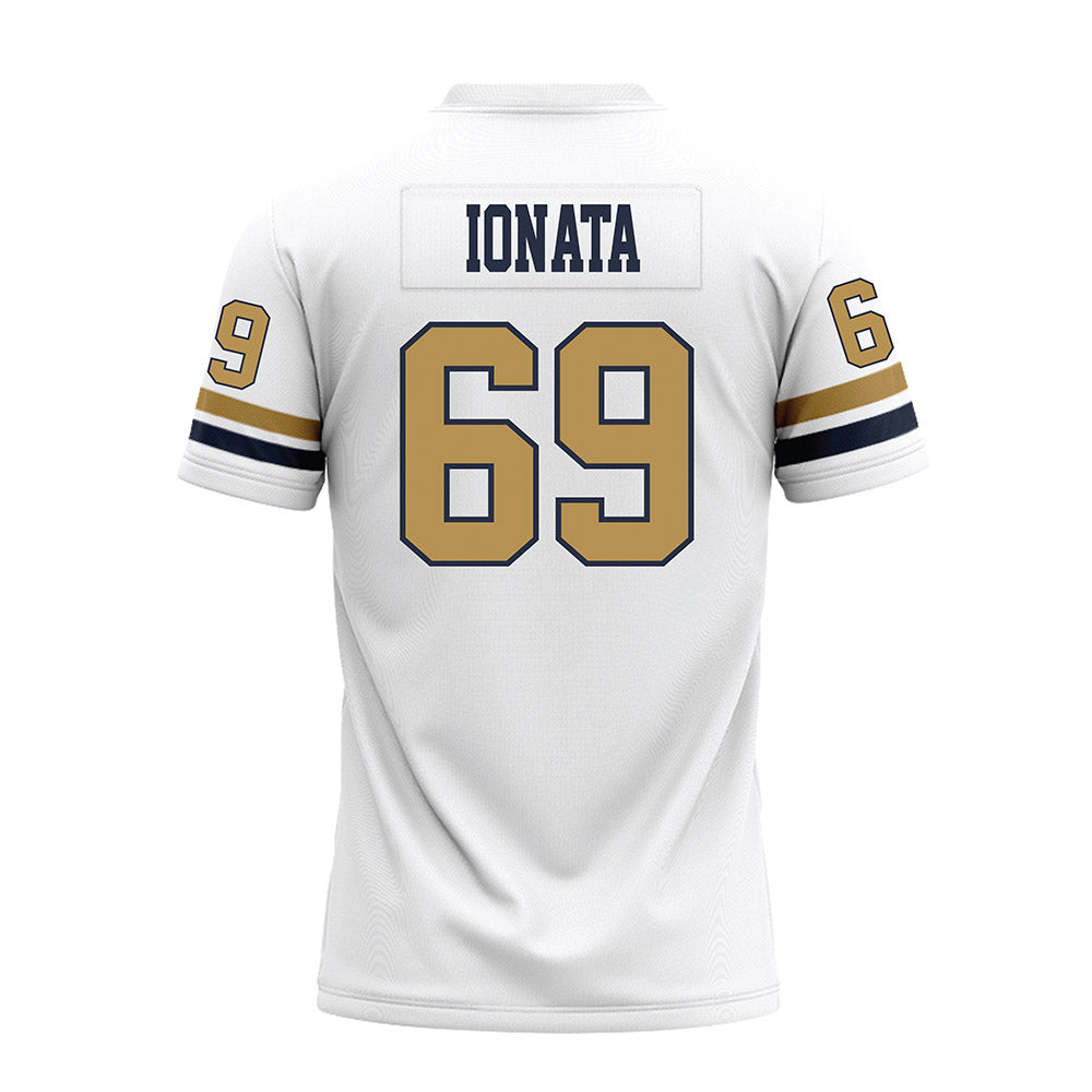 Georgia Tech - NCAA Football : Joseph Ionata - White Premium Football Jersey-1