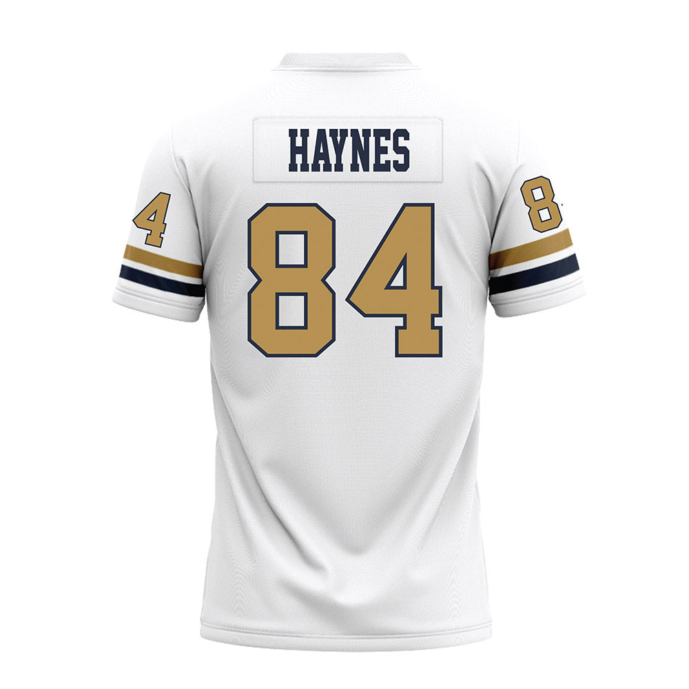 Georgia Tech - NCAA Football : Evan Haynes - White Premium Football Jersey-1