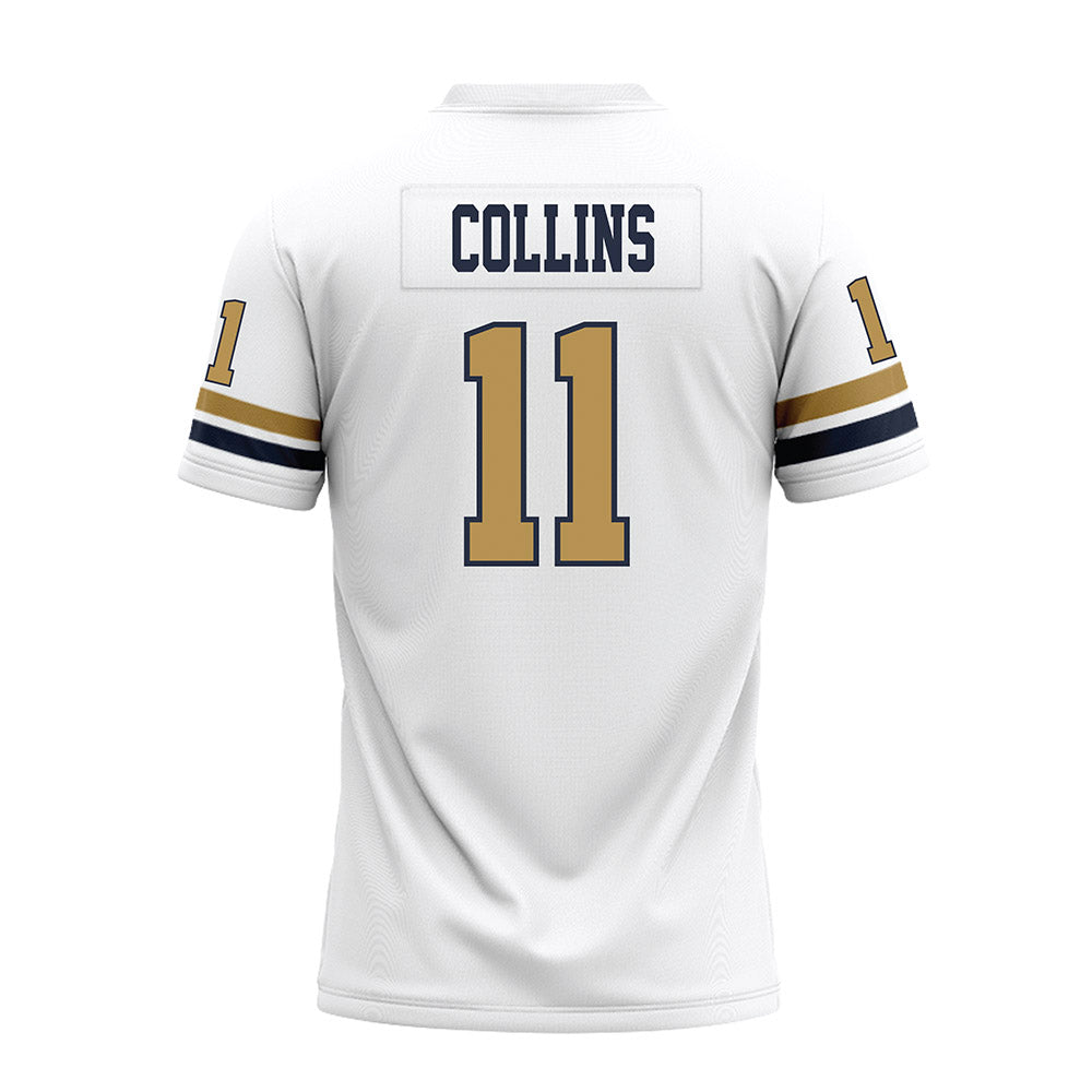 Georgia Tech - NCAA Football : Darnell Collins - White Premium Football Jersey-1