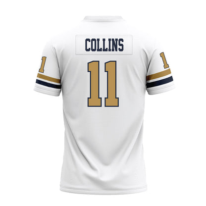 Georgia Tech - NCAA Football : Darnell Collins - White Premium Football Jersey-1