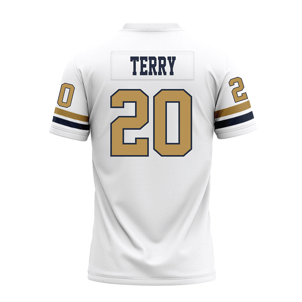 Georgia Tech - NCAA Football : Jaedyn Terry - White Premium Football Jersey-1