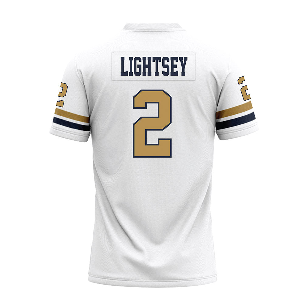 Georgia Tech - NCAA Football : Ej Lightsey - White Premium Football Jersey-1