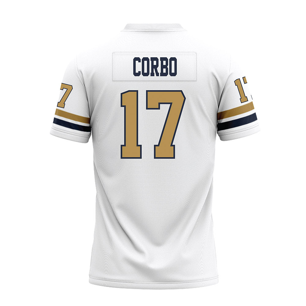 Georgia Tech - NCAA Football : Chris Corbo - White Premium Football Jersey-1