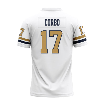 Georgia Tech - NCAA Football : Chris Corbo - White Premium Football Jersey-1