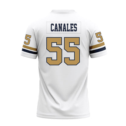 Georgia Tech - NCAA Football : Xavier Canales - White Premium Football Jersey-1