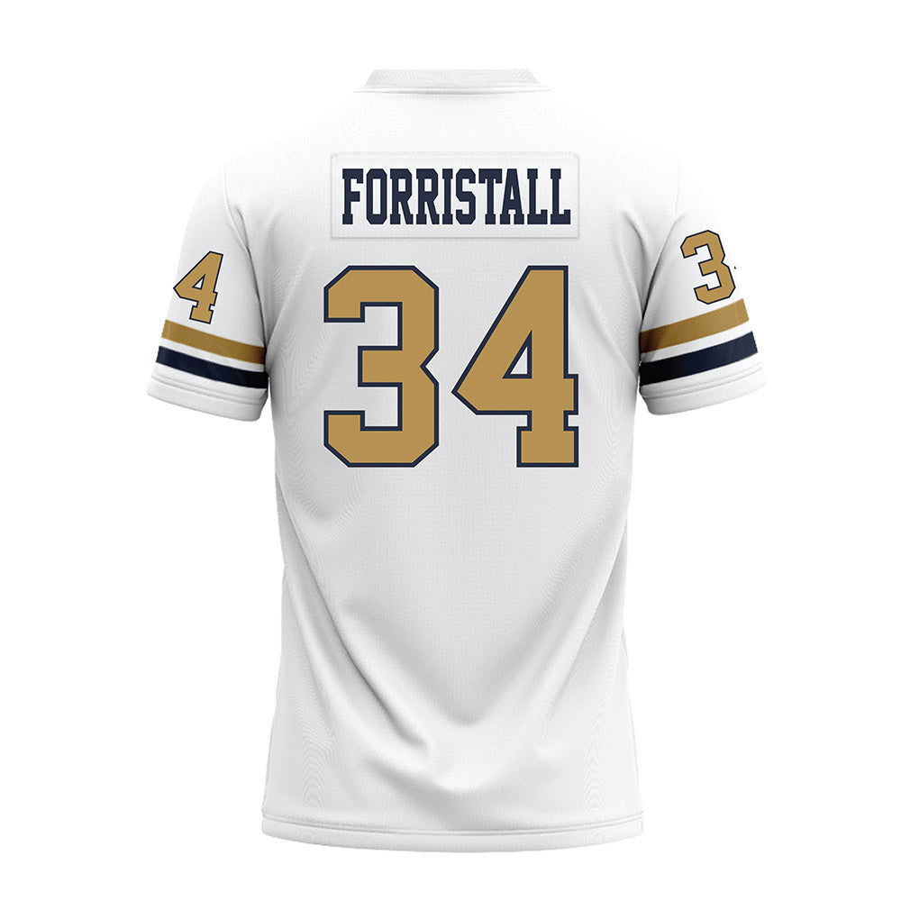 Georgia Tech - NCAA Football : Myles Forristall - White Premium Football Jersey-1