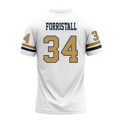 Georgia Tech - NCAA Football : Myles Forristall - White Premium Football Jersey-1