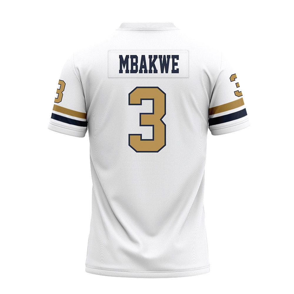 Georgia Tech - NCAA Football : Jaylen Mbakwe - White Premium Football Jersey-1
