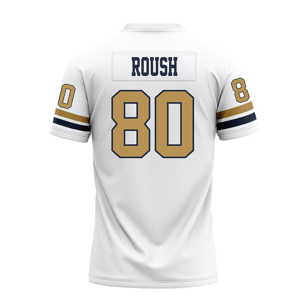 Georgia Tech - NCAA Football : Connor Roush - White Premium Football Jersey-1