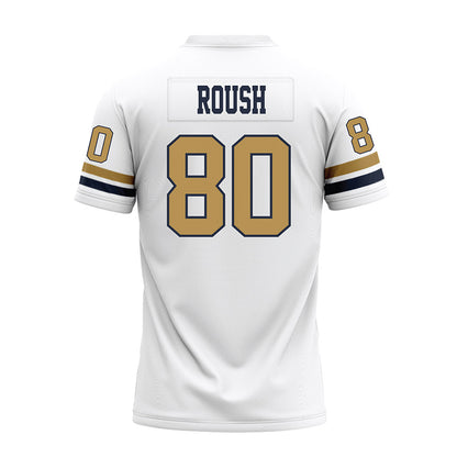 Georgia Tech - NCAA Football : Connor Roush - White Premium Football Jersey-1