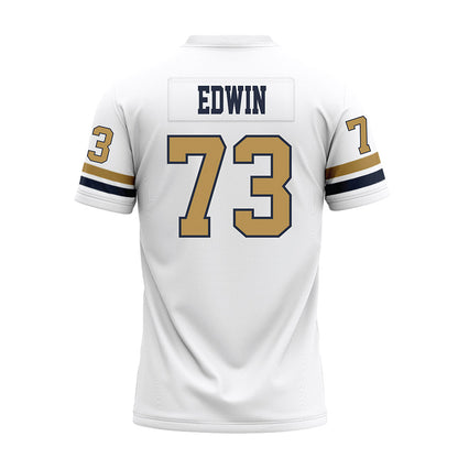 Georgia Tech - NCAA Football : Favour Edwin - White Premium Football Jersey-1