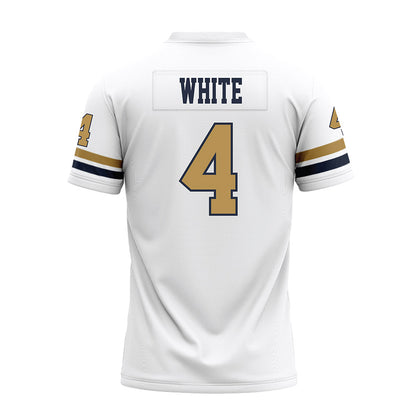 Georgia Tech - NCAA Football : Daiquan White - White Premium Football Jersey-1