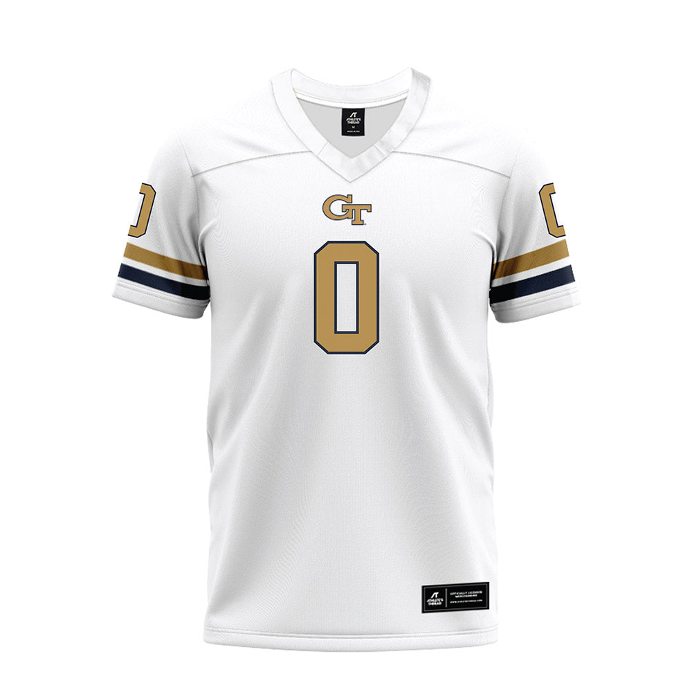 Georgia Tech - NCAA Football : Malachi hosley - White Premium Football Jersey-0