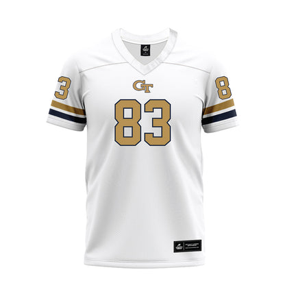 Georgia Tech - NCAA Football : Blake Ragsdale - White Premium Football Jersey-0