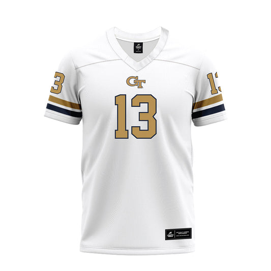 Georgia Tech - NCAA Football : Isaiah Fuhrmann - White Premium Football Jersey-0