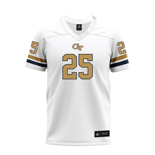 Georgia Tech - NCAA Football : Dalen Penson - White Premium Football Jersey-0