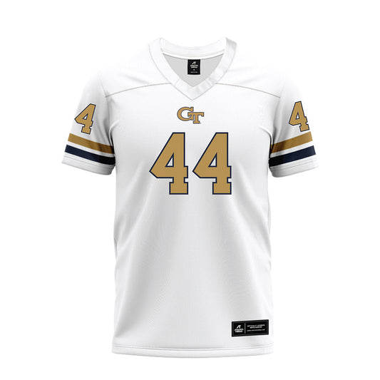 Georgia Tech - NCAA Football : Kyle Efford - White Premium Football Jersey-0