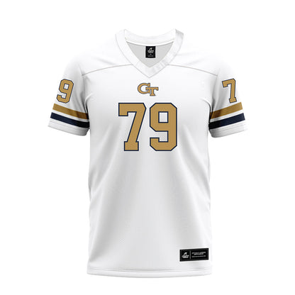 Georgia Tech - NCAA Football : Jordan Floyd - White Premium Football Jersey-0
