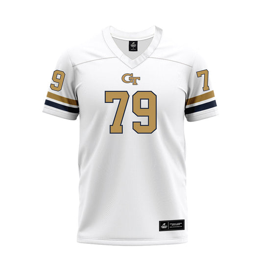 Georgia Tech - NCAA Football : Jordan Floyd - White Premium Football Jersey-0