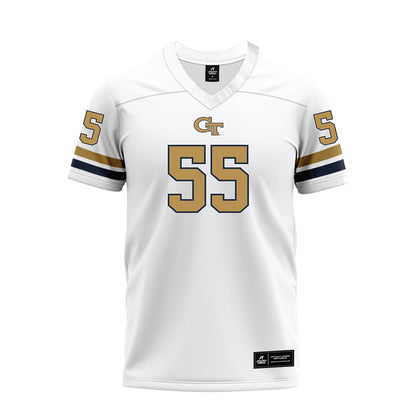 Georgia Tech - NCAA Football : Xavier Canales - White Premium Football Jersey-0