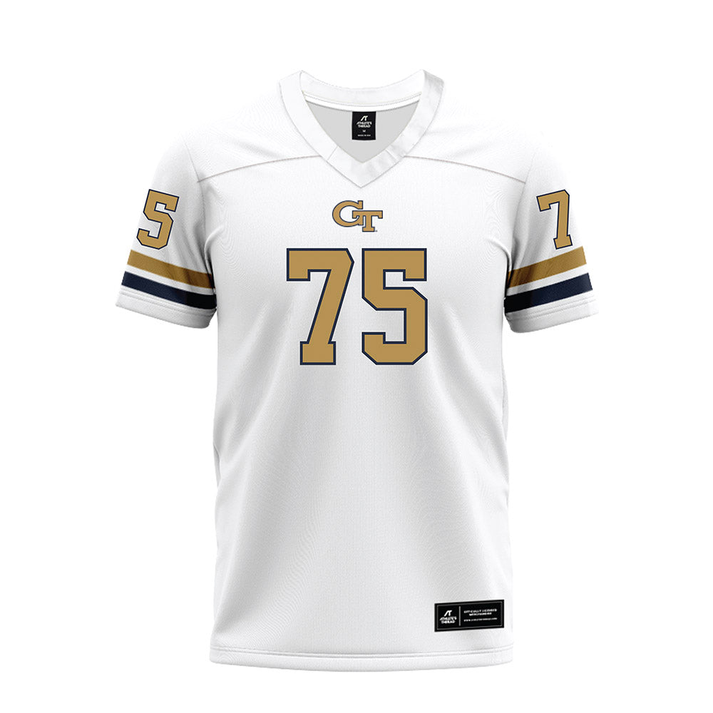 Georgia Tech - NCAA Football : Andrew Rosinski - White Premium Football Jersey-0