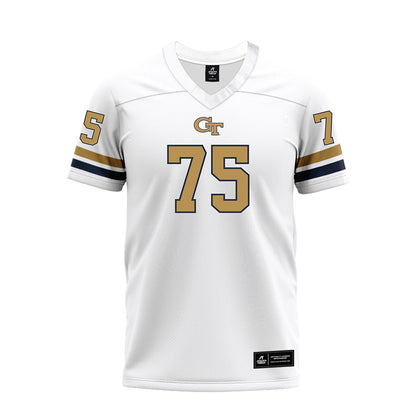 Georgia Tech - NCAA Football : Andrew Rosinski - White Premium Football Jersey-0
