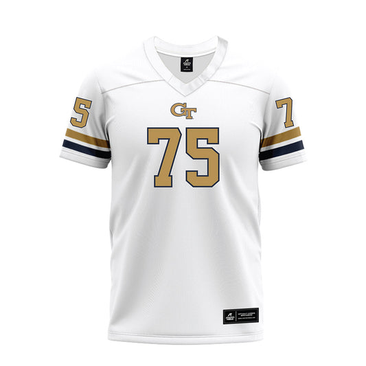 Georgia Tech - NCAA Football : Andrew Rosinski - White Premium Football Jersey-0
