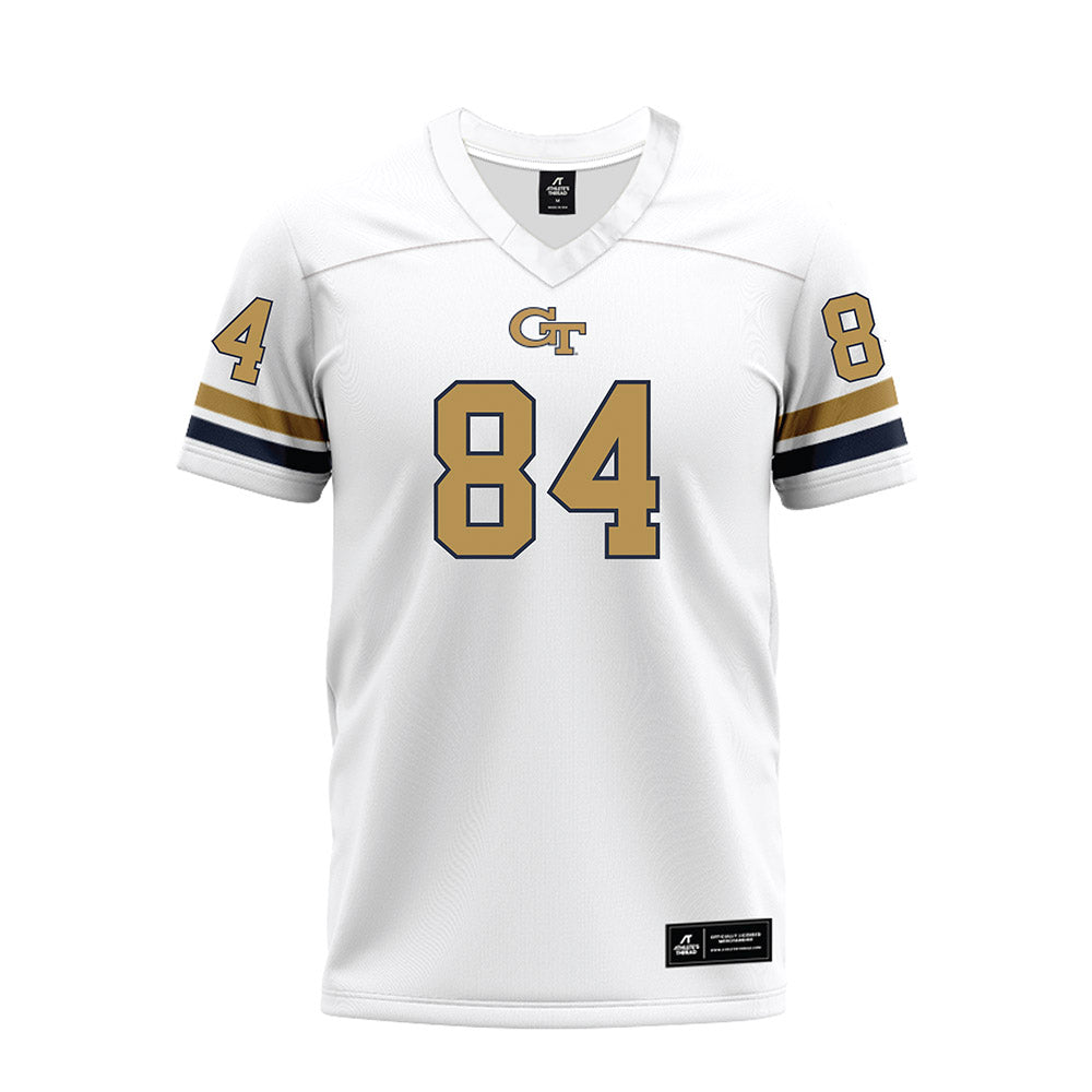Georgia Tech - NCAA Football : Evan Haynes - White Premium Football Jersey-0