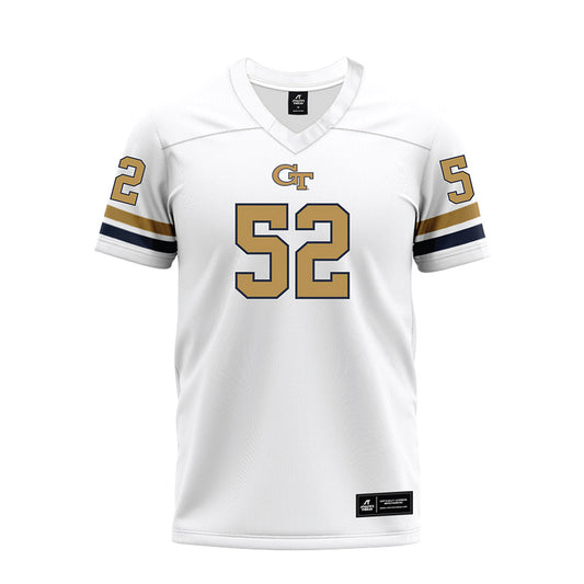 Georgia Tech - NCAA Football : Kevin Peay, Jr. - White Premium Football Jersey-0
