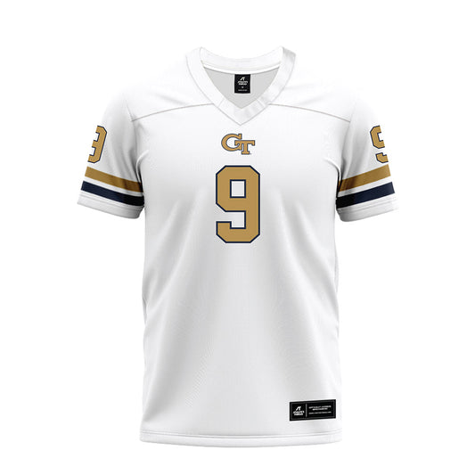 Georgia Tech - NCAA Football : Grady Adamson - White Premium Football Jersey-0