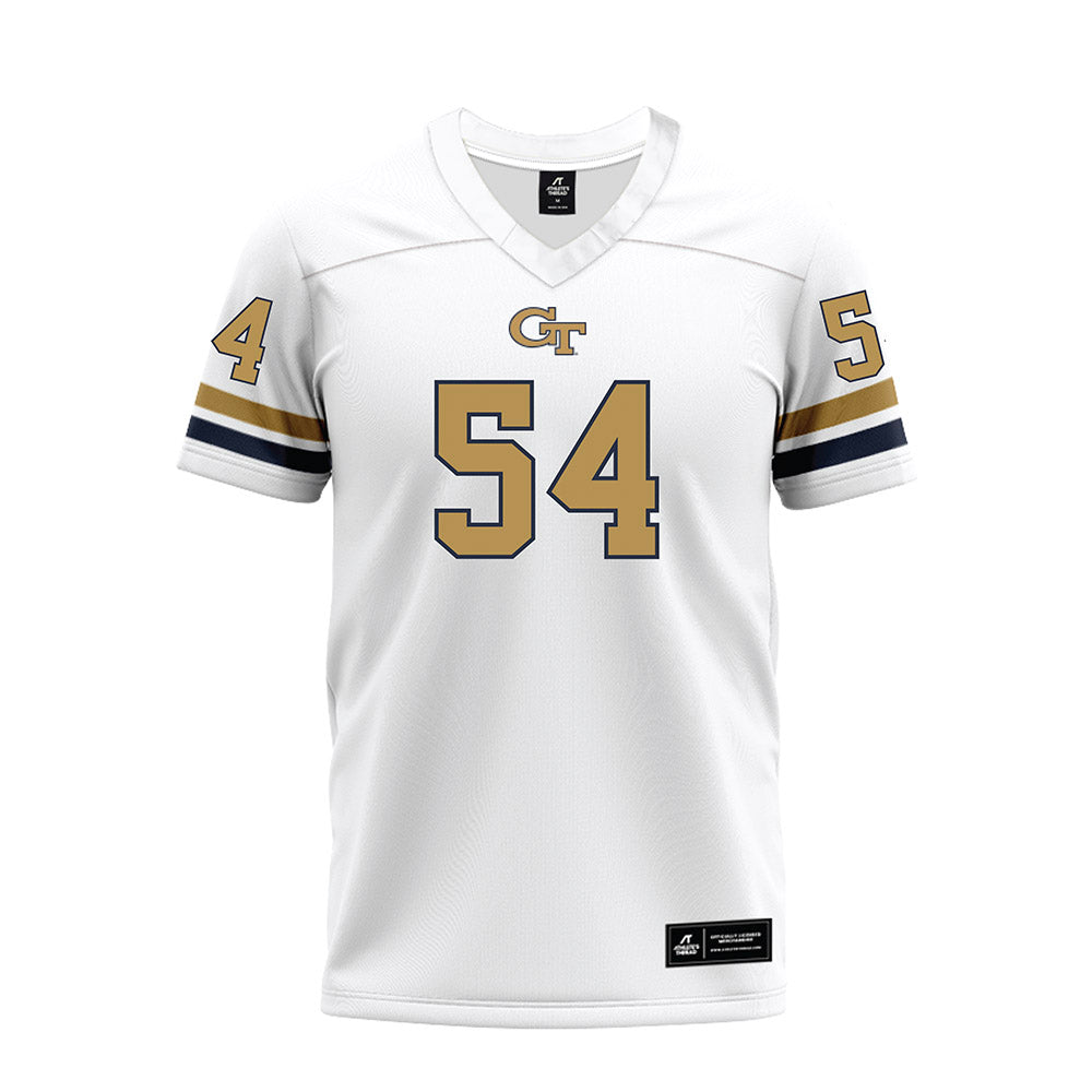 Georgia Tech - NCAA Football : Jimmy Bryson - White Premium Football Jersey-0