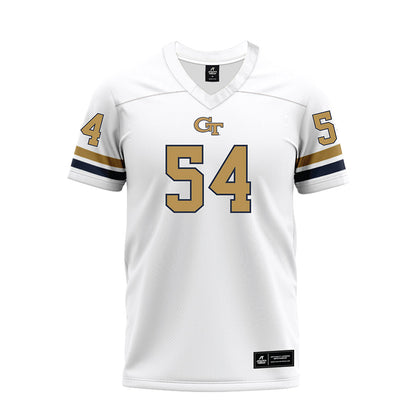 Georgia Tech - NCAA Football : Jimmy Bryson - White Premium Football Jersey-0
