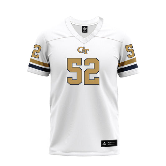 Georgia Tech - NCAA Football : Kevin Peay - White Premium Football Jersey-0