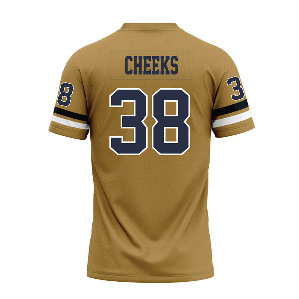Georgia Tech - NCAA Football : A'J Cheeks - Gold Premium Football Jersey-1