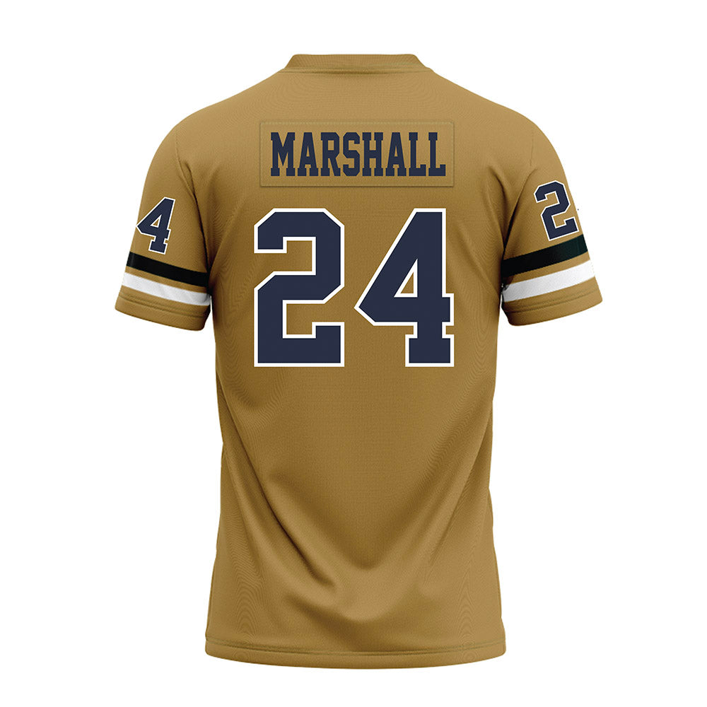 Georgia Tech - NCAA Football : Shane Marshall - Gold Premium Football Jersey-1