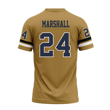 Georgia Tech - NCAA Football : Shane Marshall - Gold Premium Football Jersey-1