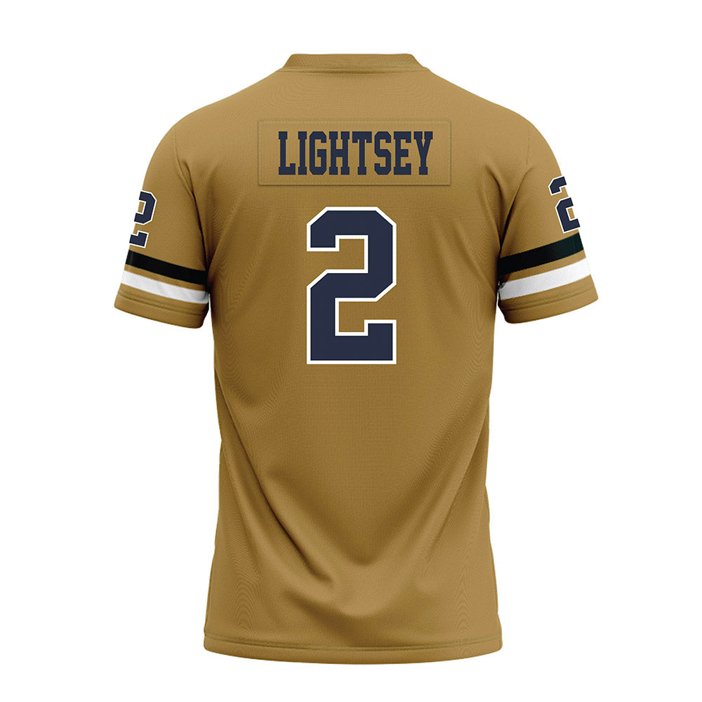 Georgia Tech - NCAA Football : Ej Lightsey - Gold Premium Football Jersey-1