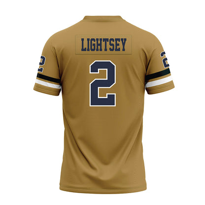 Georgia Tech - NCAA Football : Ej Lightsey - Gold Premium Football Jersey-1