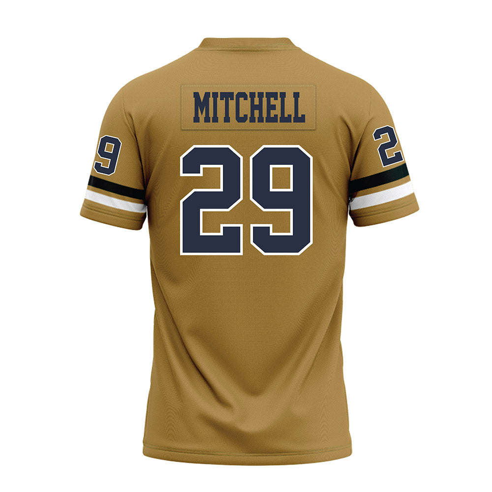 Georgia Tech - NCAA Football : Jon Mitchell - Gold Premium Football Jersey-1