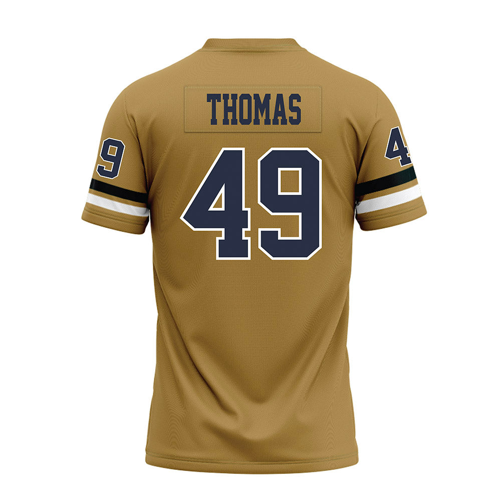Georgia Tech - NCAA Football : Ronnie Thomas - Gold Premium Football Jersey-1