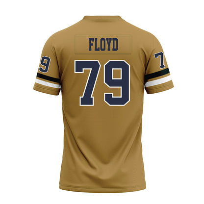 Georgia Tech - NCAA Football : Jordan Floyd - Gold Premium Football Jersey-1