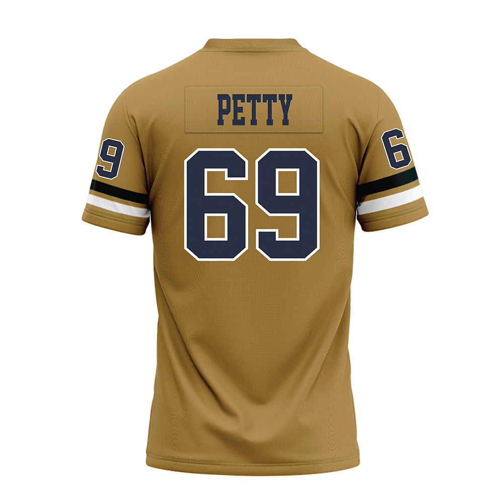 Georgia Tech - NCAA Football : Josh Petty - Gold Premium Football Jersey-1