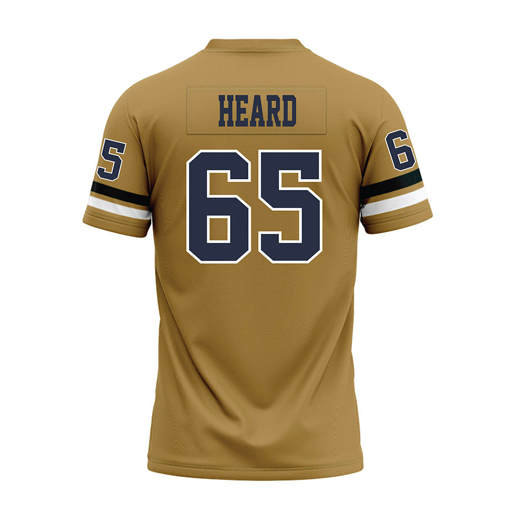 Georgia Tech - NCAA Football : Courtney Heard - Gold Premium Football Jersey-1